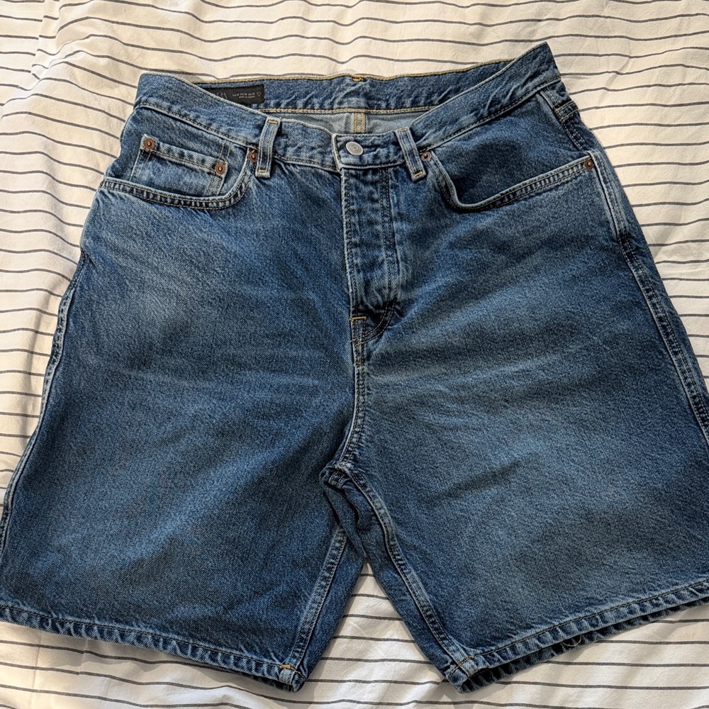 Zara Men's Blue Jean Shorts